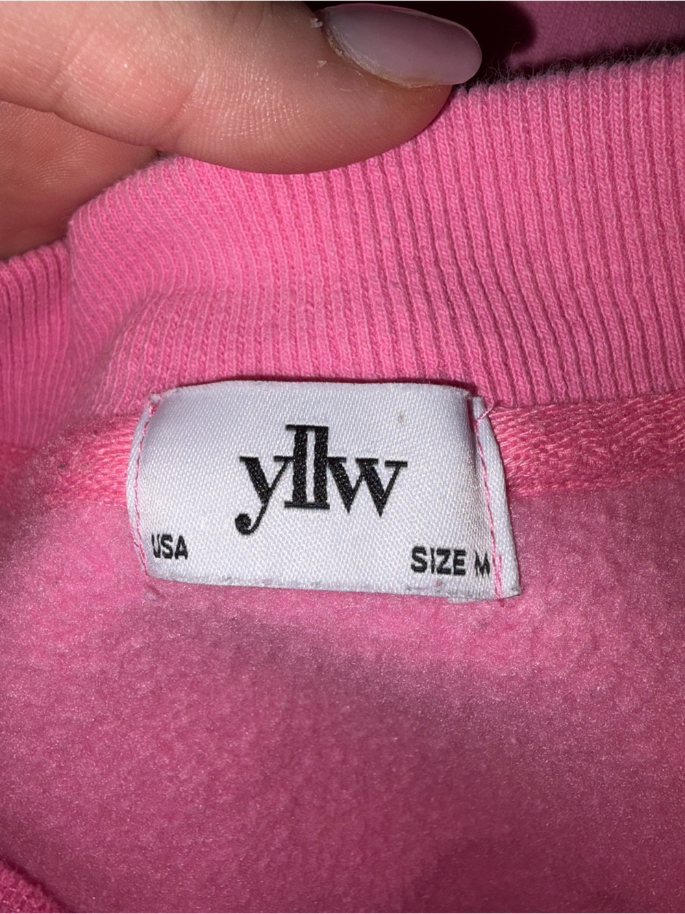 YLLW The Label Pink “Let’s Take a Trip Soon” Crewneck